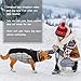 Kuoser Hundejacke Hundemantel für Kleine Hunde Winterweste, Wasserdicht Hunde Wintermantel Jacke Winter Hunde Mantel Mit Geschirr Warme Winterjacke Hundepullover Haustier Skifahren Kostüm Schwarz, S