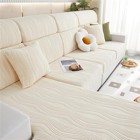 Cmeilau 2024 New Universal High Stretch Sofa Covers,Magic Sofa Covers Non Slip Sofa Cushion Covers for Sectional Sofa Home,Separate Cushion Couch Cover