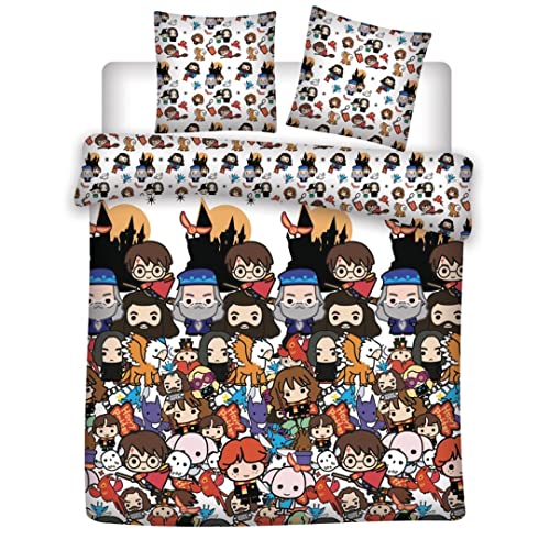 Desconocido Harry Potter - Parure de Lit 200X200 - Chibi '100% Microfibra'