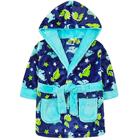 Metzuyan Baby Boys Dino Dressing Gown Cover