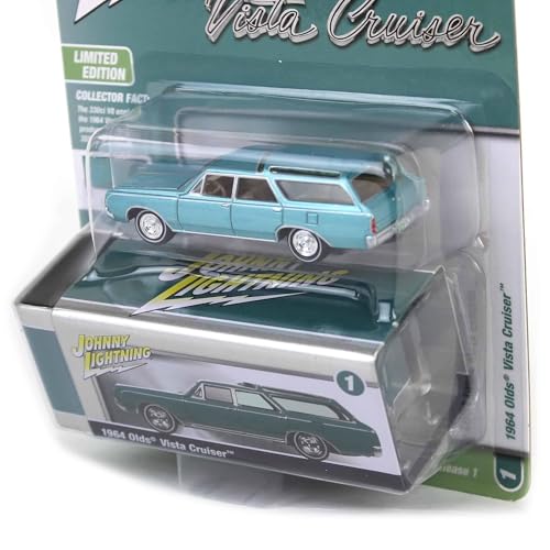 Johnny Lightning 1/64 1964 Oldsmobile Vista Cruiser miniatura 5