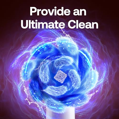 Image of Bitvae R2 Rotating Electric Toothbrush for Adults with 8 Brush Heads, Travel Case, 5 Modes Rechargeable Power Toothbrush with Pressure Sensor, 3 Hours Fast Charge for 30 Days, Black