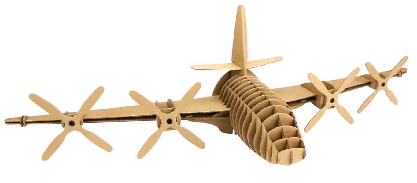 MegaCrea DIY Maquette en Carton à Assembler Trophée Avion 78x20