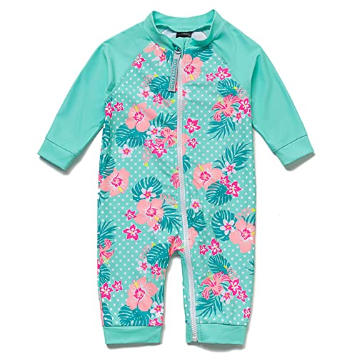 Mazuliso Baby Mädchen Badeanzug UV mit Durchgehendem Front Reißverschluss...