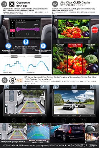 [10 Inch/Qled] Atoto S8 Pro S8G2104Pr-N Double-Din Android Car Stereo Receiver,Wireless Carplay & Android Auto,Dual Bt W/Aptx Hd,Split Screen Display,Usb Tethering, Vsv&Lrv, Built-In 4G Cellular Modem #TOP2