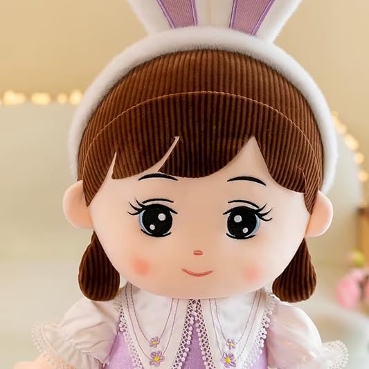 Image of SCOOBA Cute Furry Wings Doll 50cm Height Purple Dress(Furry Headband Purple Dress)