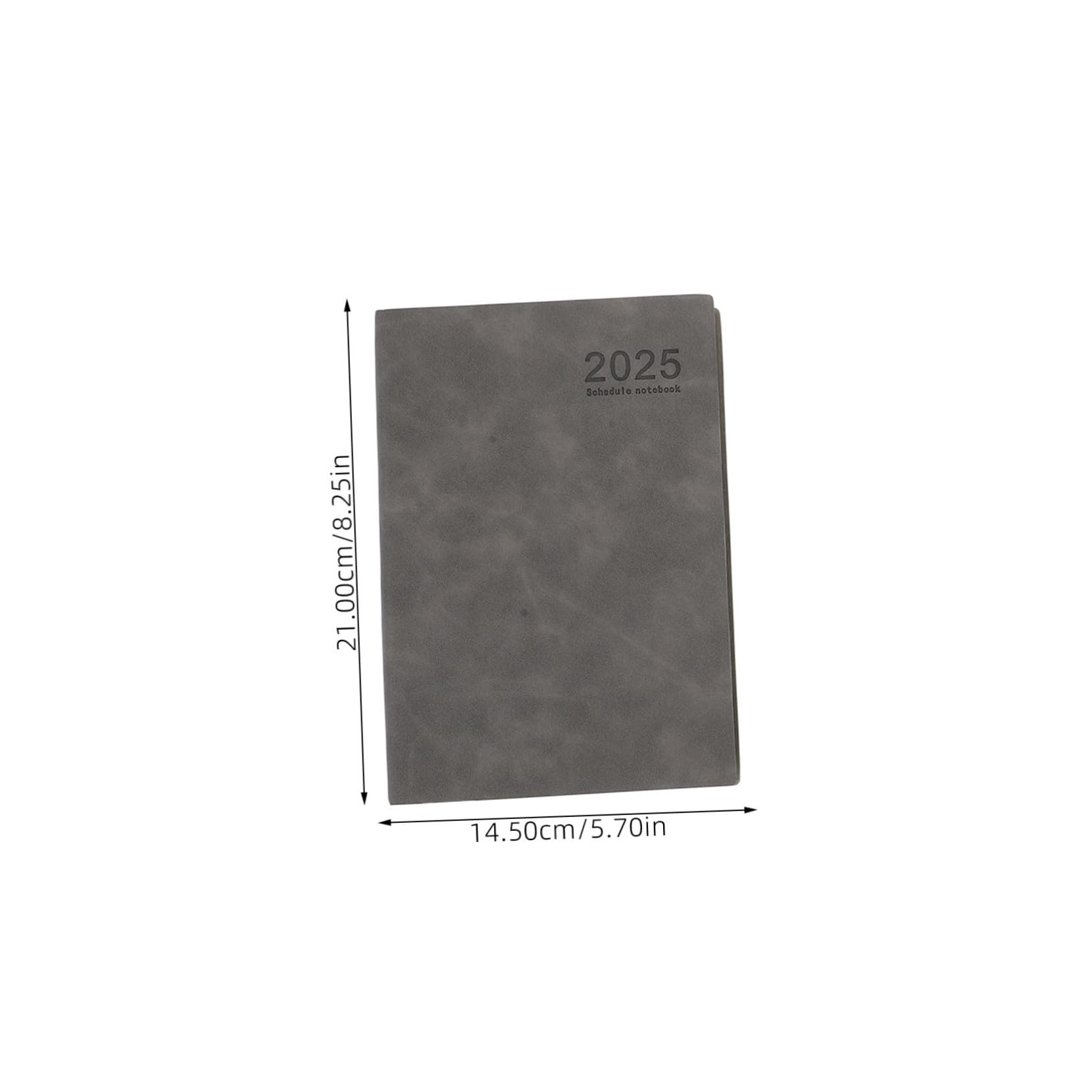 3pezzi Planner Giornaliero 2025 A5 Pu Carta, Agenda Organizzatore