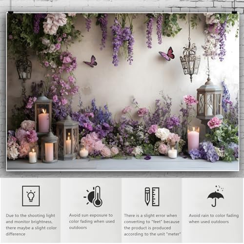 Fondo Fotográfico YongFoto Floral 7x5ft Vinilo miniatura 6