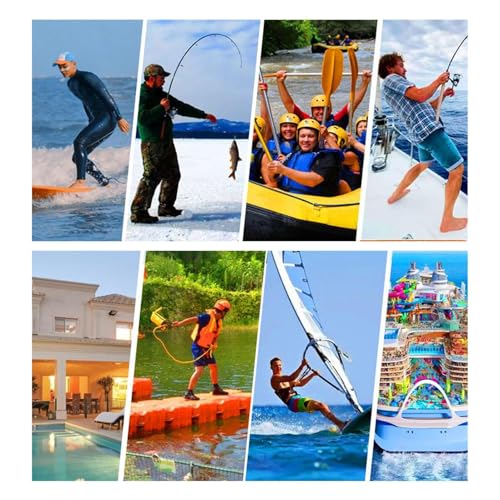 Wasserrettungsausrüstung,15m Robustes Reflektierendes Wurfseil - Hochsichtbare Wurffähige Schwimmhilfe Für Outdoor Abenteuer, Wassersport Und Kajaktouren