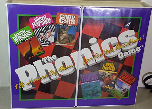 The Phonics Game -- 18 Hours of Fun For Better Reading (3 VHS Tapes, 7 Audio Cassettes, 6 Two-Deck Phonics Card Games, Sound Code Chart, Mirror, Reading Selections, Play Book, Notepad and Pen, Complete Instruction Book, Stickers, Game Plan Calendar, 