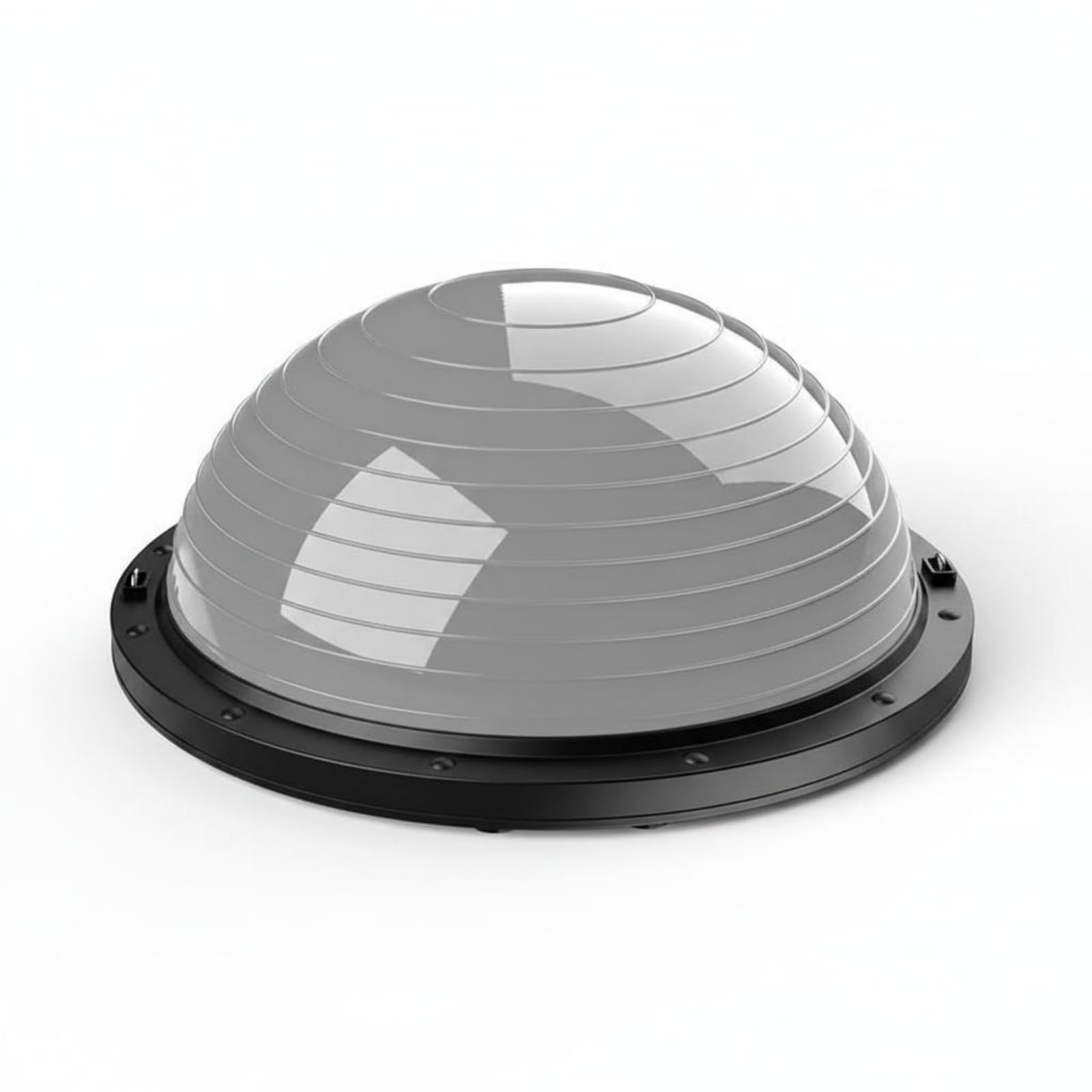 Balance Training Ball Palla di Equilibrio Emisferica Mezzo Cupola per Allenamento Core Stabilità Controllo Movimenti, Grigio, Grigio, Liscio Professionale