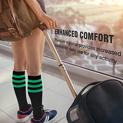 Image of NEWZILL Medical Compression Socks for Women & Men, 20-30 mmHg Knee-High Support for Circulation, All-Day Comfort for Work Travel Running Cycling and Fitness
