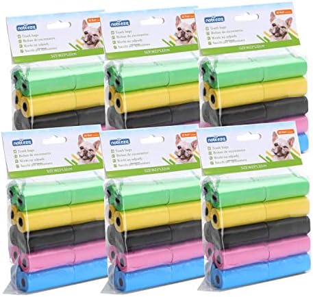 Nobleza - 300 Count Dog Poop Bag Large Pet Waste Bags Leak-proof Unscented Pick Up Poo Bag 20 Rolls, Colour Black