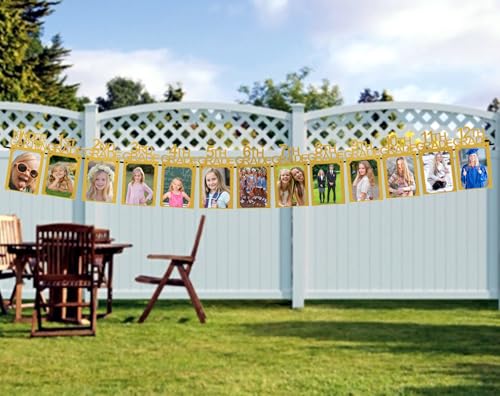 Image of Graduation Decorations Class of 2026 Graduation Photo Banner 8x10 for Paty Decorations 2026 K-12 Photo Display for High School Senior Grad Decor Party Supplies Gold, 8x10 K003GD