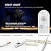 CFGROW LED Under Cabinet Lighting Motion Sensor, 10Ft Four Modes Bed Stairs Wardrobe Lamp Tape, Waterproof 5V USB LED Closet Night Strip Light for Indoor Home Bedroom Decor (Cold White, 3M x 1Pack)