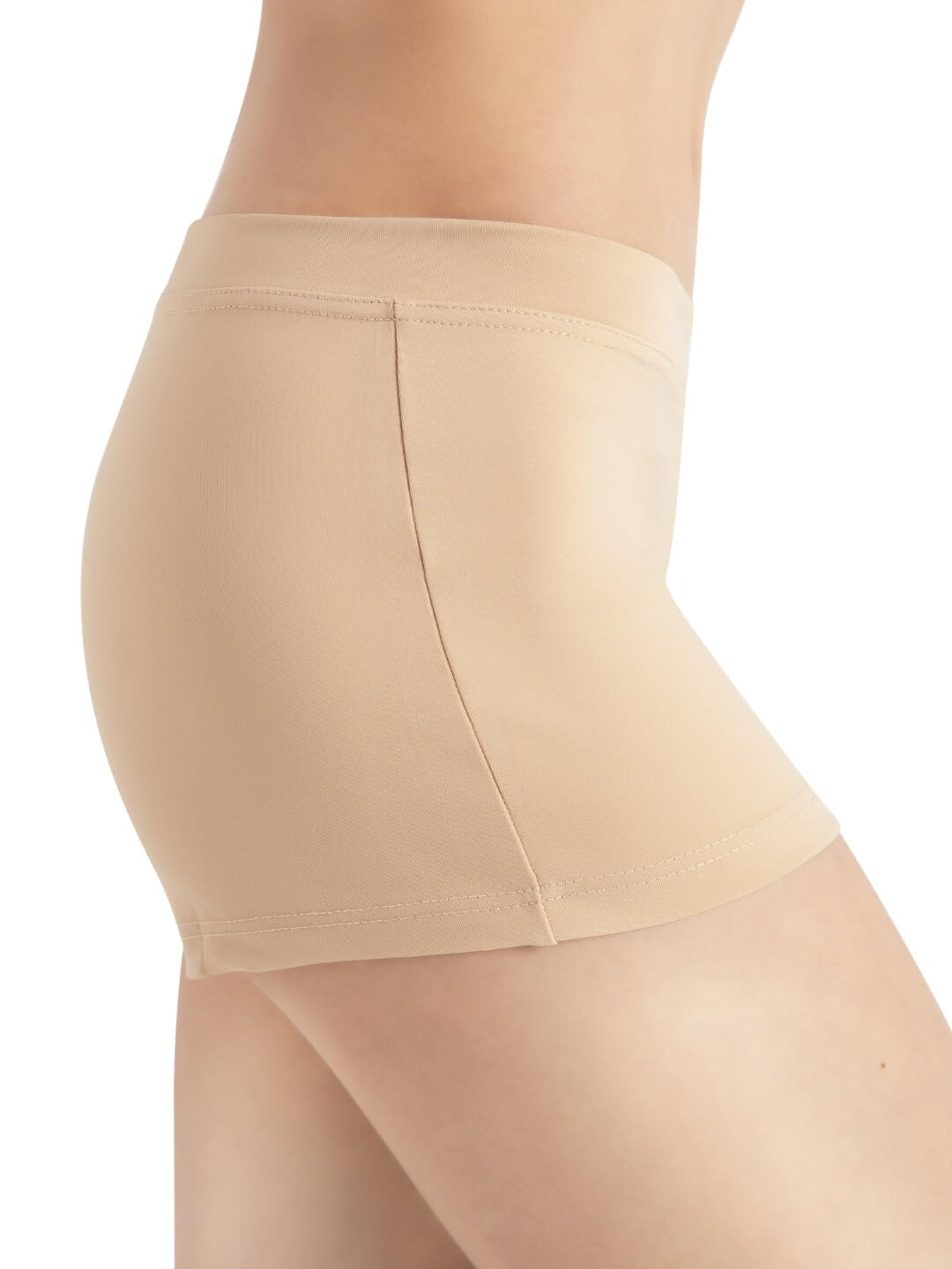Capezio Women's Low Rise Boy Cut Short,Nude,Small