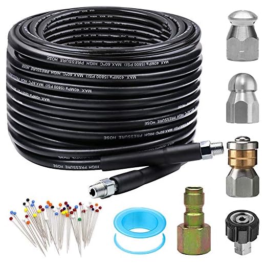 Can a leak in a pressure washer hose be mended ZOFINE Sewer Jetter Kit for Pressure Washers