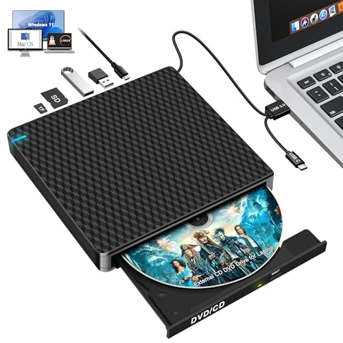 Lecteur CD DVD externe ordinateur portable graveur universel Windows Mac