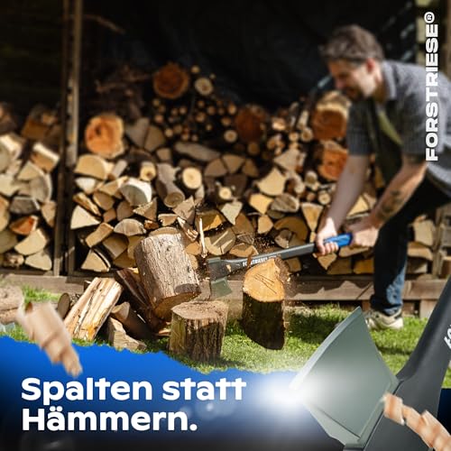 FORSTRIESE® Axt 72cm | Vibrationsarme Spaltaxt inkl. Klingenschutz | Beil aus hochwertigem Non-Break Fiberglas-Kunststoff zum Holz spalten | Teflon Beschichtung & ergonomischer Griff | TimberX70 – Bild 6