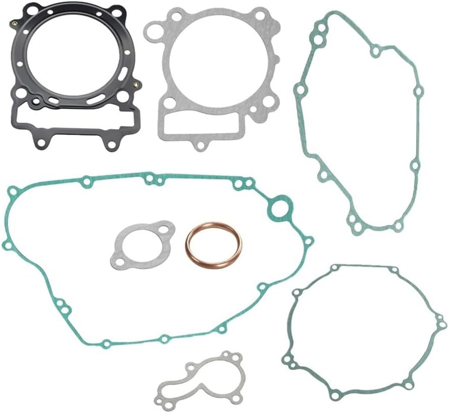 Motorcycle Complete Engines Crankcase Cover Cylinder Gasket Kits Set Compatible with KX450F KX450 F KXF450 2006-2008(Cylinder gasket)