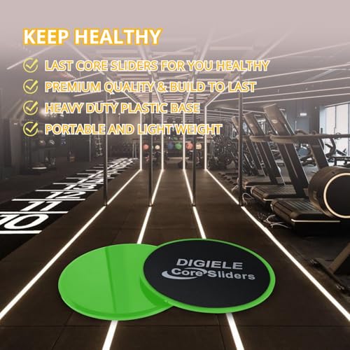 Gleitscheiben Fitness, Core Sliders 2er Set Gliding Discs für Ganzkörper-Übung, Doppelseitige Gleitscheibe den Einsatz auf Teppichböden oder Parkett, Trainers Slider für Core Training & Home Workouts
