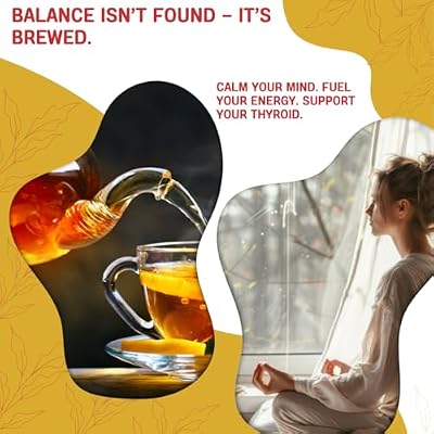 Thyroid Hero Herbal Tea for Thyroid Function & Balance Support | 8 Functional Herbs | Caffeine-Free | 35 Tea Bags Included*