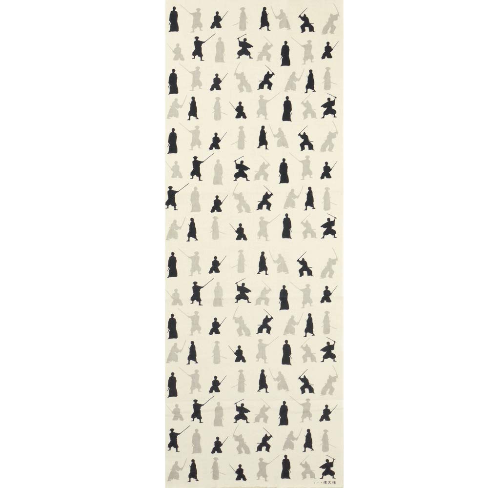 Hama Waschlappen Mit Samurai-Muster – 100% Baumwolle, Handtuchartig, 90x34 Cm