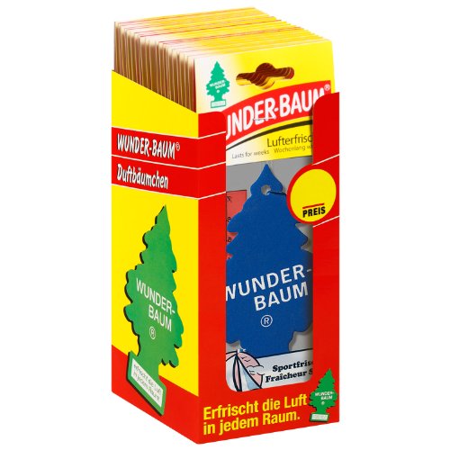Wunder-Baum 134203/24 Air Freshener Box of 24 Sports Freshness
