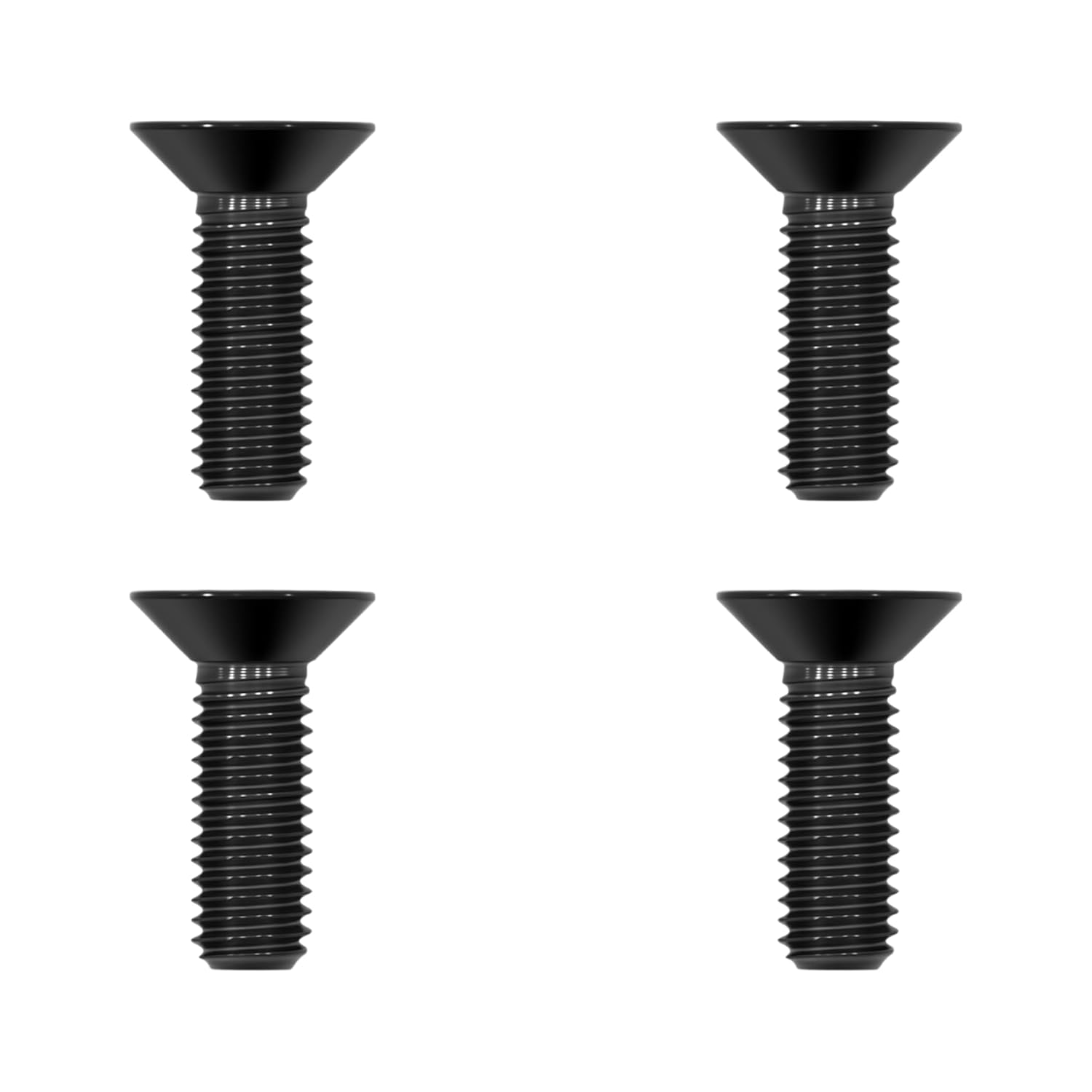 4PCS Titanium Bolts M5x15mm, Lightweight Design | Ideal for Humid/Salty Environments Screws for Bicycle Water Bottle Cage (Black)