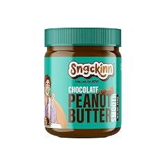 Snackinn Chocolate Peanut Butter Smooth | High Protein for Muscle Growth | Healthy Spread | No Cholesterol | Zero Trans Fat | Creamy & Tasty Chocolate Nut Butter (250 GM,PACK OF 1)