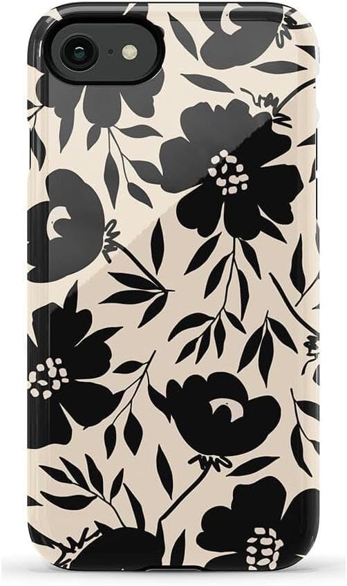 Casely iPhone SE (2020 & 2022) Case | Dark Fantasy | Contrast Floral | Essential Slim Dual-Layer Protective Design
