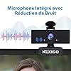 NexiGo N60 1080P Webcam, Full HD avec Microphone, Champ de Vision Ajustable, Zoom, Logiciel de contrôle et de Protection de la Vie privée, Caméra d’Ordinateur USB, pour Zoom/Skype/Teams