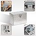 go2buy 24nch Rectangular Aluminum Tool Box for Pickup Truck/Trailer Underbody Storage Toolbox with Lock Silver