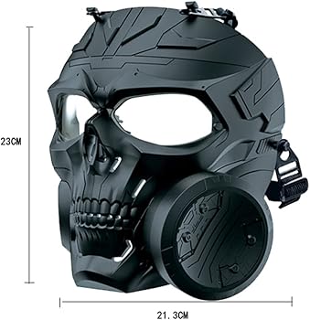 Amazon | [SUMEI ANGEL] スケルトン ガスマスク 型 フルフェイス
