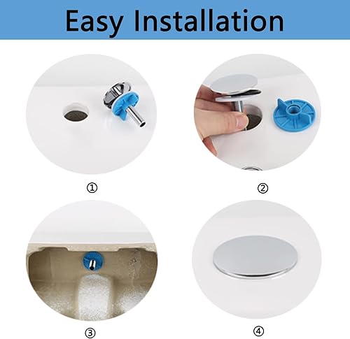 Miniatura 4 de Wilybeol Cubierta de latón para orificio de fregadero de cocina, 2 piezas, cubierta de grifo de 2 pulgadas para agujeros de fregadero de 0.5 a 1.5
