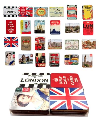 24-PCS London Fridge Magnets Strong Magnetic UK Landmark Souvenir Gifts
