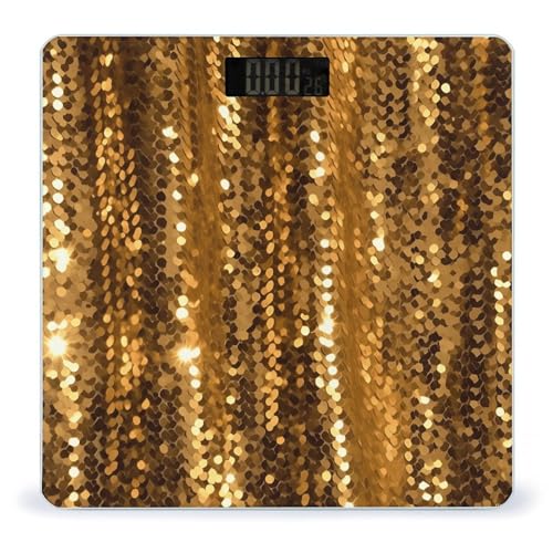 Báscula digital de baño con pantalla LCD y cinta medidora miniatura 1