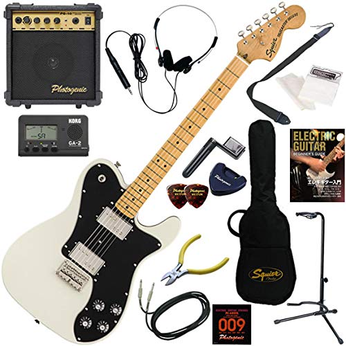 �y�Z�b�g�i�zSquier �G���L�M�^�[���S�ғ��� 10w�A���v���������X�^���_�[�h15�_�Z�b�g Classic Vibe '70s Telecaster Deluxe/OWT�i�I�����s�b�N�z���C�g�j