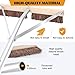 Leaf Roof Brush and Roof Rake, 21 Ft Adjustable Length Roof Cleaning Tool, Remove Roof Leaves Safely, with Natural Brush Head, Lightweight, Easy to Use & Store