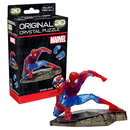 BePuzzled, Marvel Spider-Man Super Hero Original 3D Crystal Puzzle, Perfect for Puzzlers Ages 12 and Up, Challenging to Complete and Beautiful to...