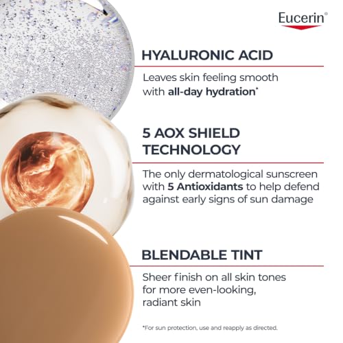 Eucerin Sun Age Defense Tinted Face Lotion SPF 50, 2.5 FL OZ - image 4
