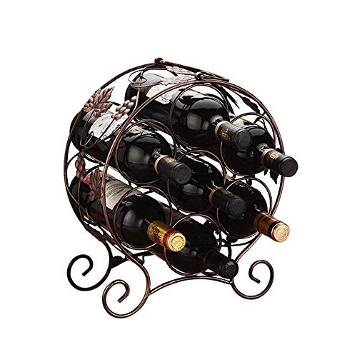 Soporte apilable para botellas con montaje en pared 7 botellas miniatura 1