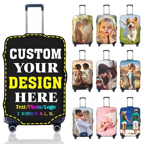Custom Luggage Cover For Men Women Personalized Suitcase Protector Customized Baggage Covers For Travel