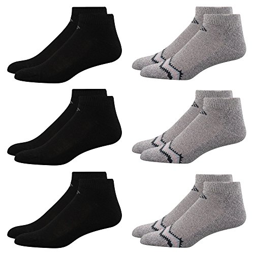 Columbia Womens Low Cut 6 Pack Socks - Gray/Black, Size 4-10