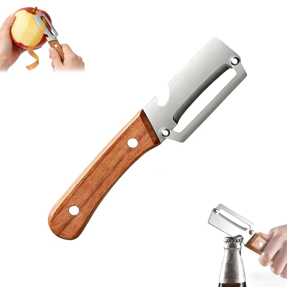 【新品未開封】Peelers V3【美品】 Amazon.com: Premium Vegetable Peeler with Wooden Handle and Bottle