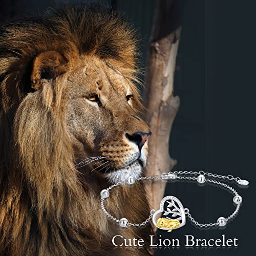 LONAGO Animal Bracelet for Women 925 Sterling Silver Lion Monkey Bracelet Jewelry2