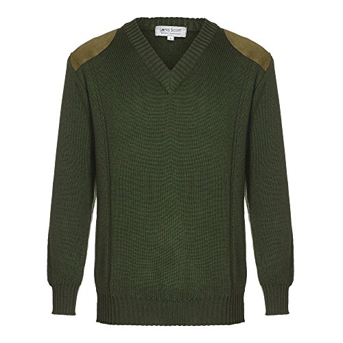 Lona Scott Mens Hunting Country Sweater, 100% Wool
