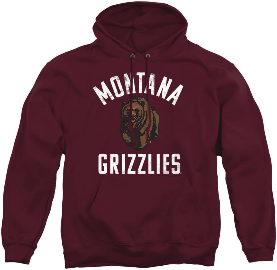 University Of Montana Official Grizzlies Logo Unisex Adult Pull-Over Hoodie