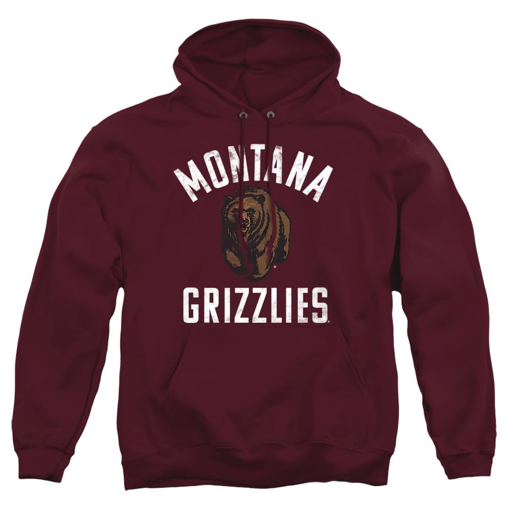 University Of Montana Official Grizzlies Logo Unisex Adult Pull-Over Hoodie