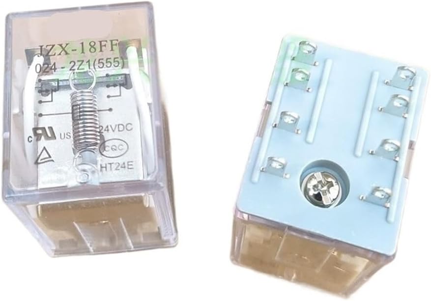 JZX-18FF HF18FF 024-2Z1 24VDC 18FF-2Z-C1 8PINS 7A Relay 1PCS (Size : JZX-18FF-024-2Z1)